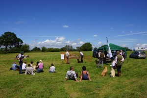 tessleymoor gundogs and toplands clay shoot charity event gundog scurry